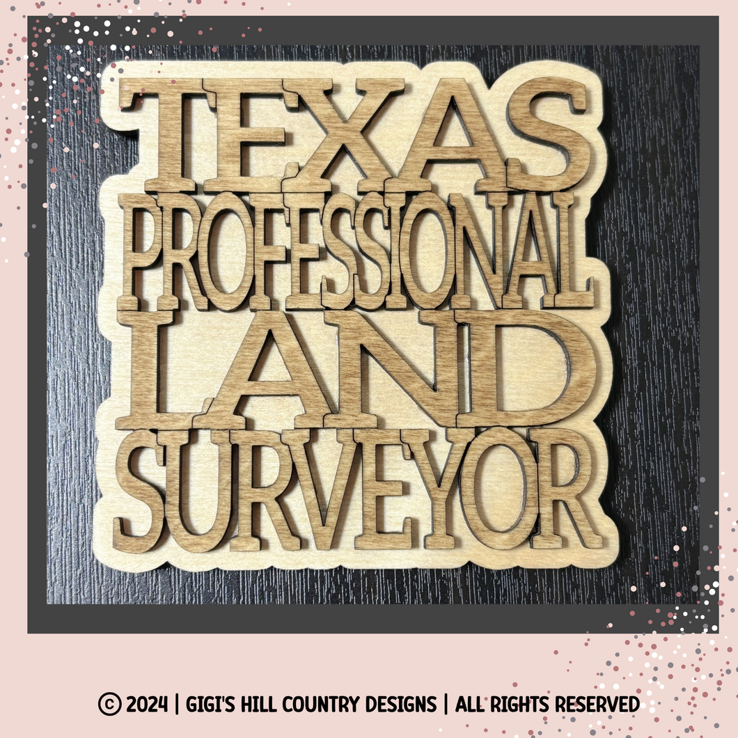 Texas Professional Land Surveyor Coaster