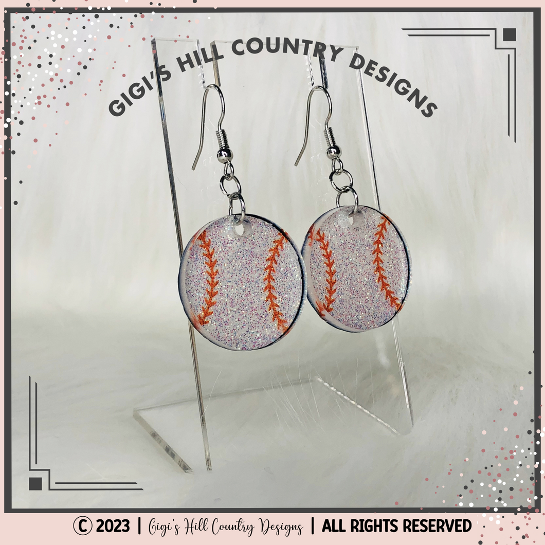 Baseball Earrings