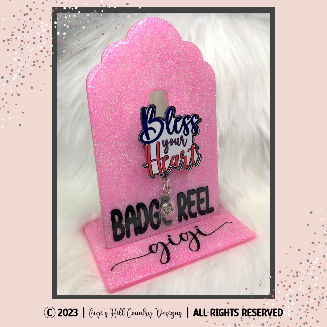 Bless Your Heart - Badge Reel, Magnet, Keychain, Lanyard, Lapel Pin