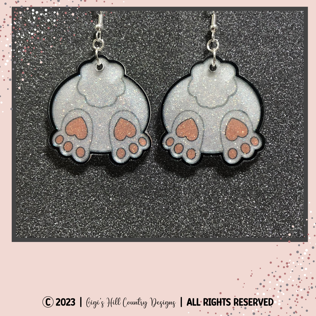 Bunny Butt  Earrings