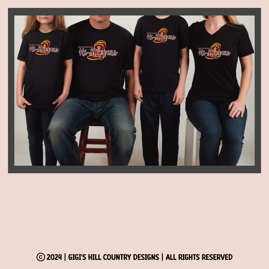 Dripping Springs Hi-Steppers Family Tees