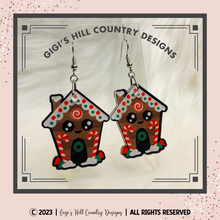 Load image into Gallery viewer, Gingerbread House Earrings
