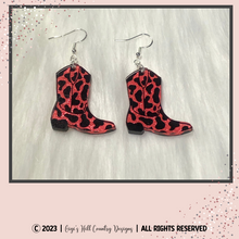 Load image into Gallery viewer, Cowboy Boot  Earrings - Multiple Colors Available
