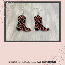 Load image into Gallery viewer, Cowboy Boot  Earrings - Multiple Colors Available
