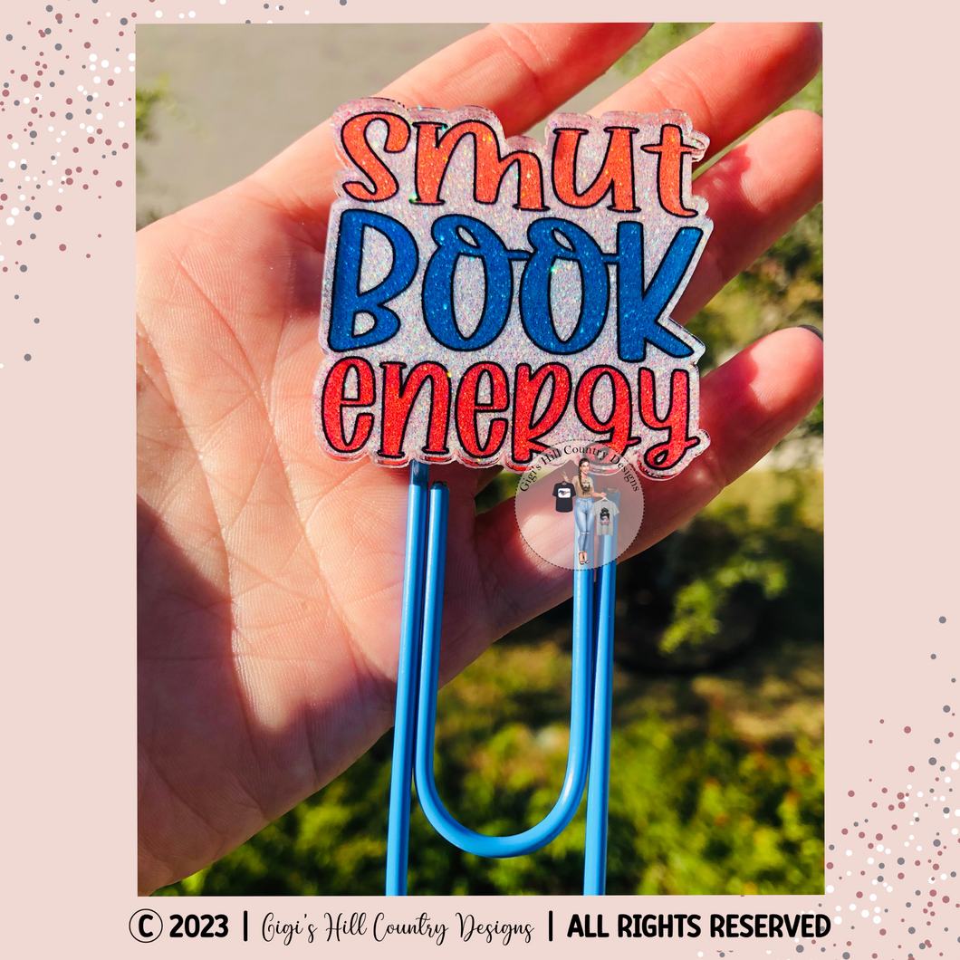 Smut Book Energy Bookmark, Bogg Bag, Book Bag Tag