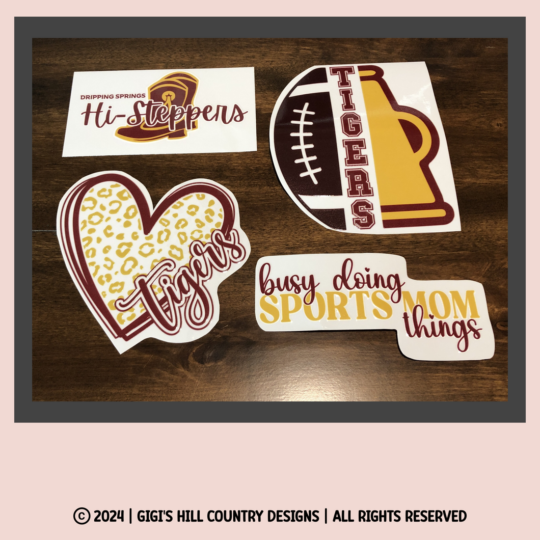 Dripping Springs Tigers Car Decals