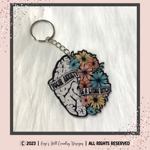 Load image into Gallery viewer, Your Anxiety Is A Lying Bitch Beaded Rear View Mirror Dangle Decor
