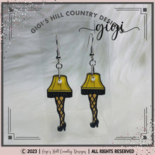 Load and play video in Gallery viewer, Leg Lamp Earrings
