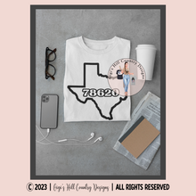 Load image into Gallery viewer, CUSTOM State Zip Code Graphic Tee
